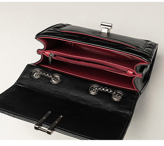 DELACROIX BAG — Quilted Chain-Strap Crossbody with H-Lock