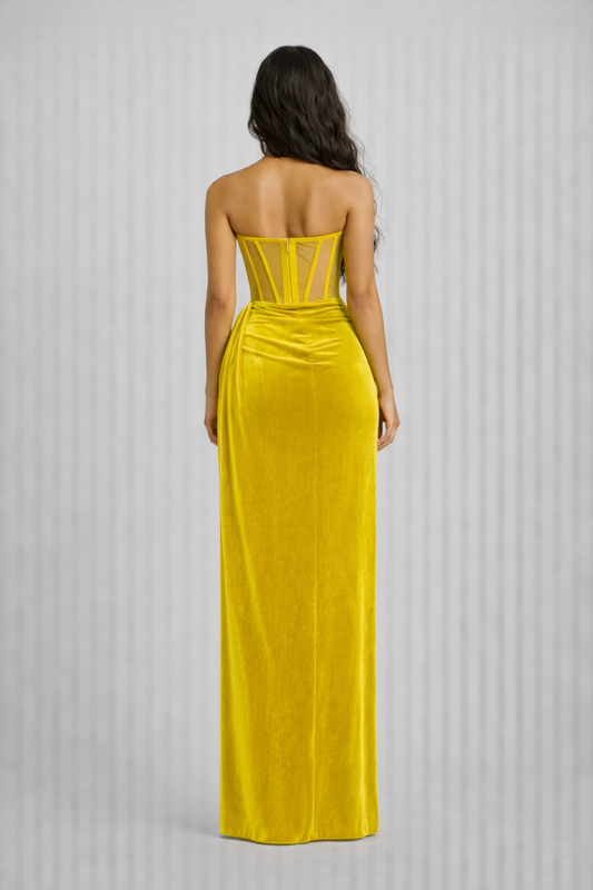 Delilah Bodice Velvelt Gown