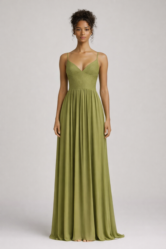 ELARA DRESS — Rückenloses Neckholder-Plisseekleid