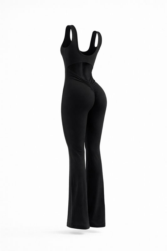 KAIA BODYSUIT — Seamless Sculpting Flare-Leg One-Piece