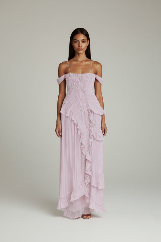 Faye Ruffled Irregular Dress