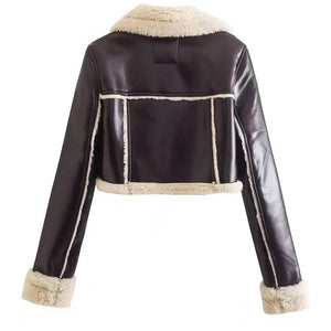 The Mara Cropped Shearling Jacket