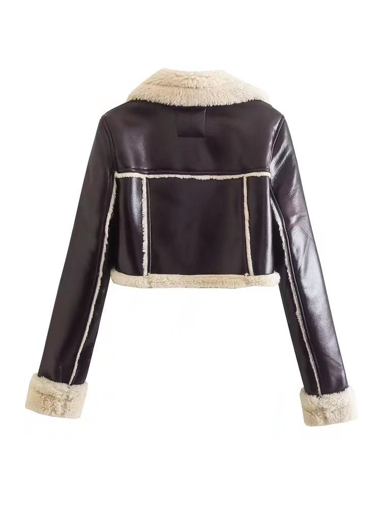 The Mara Cropped Shearling Jacket