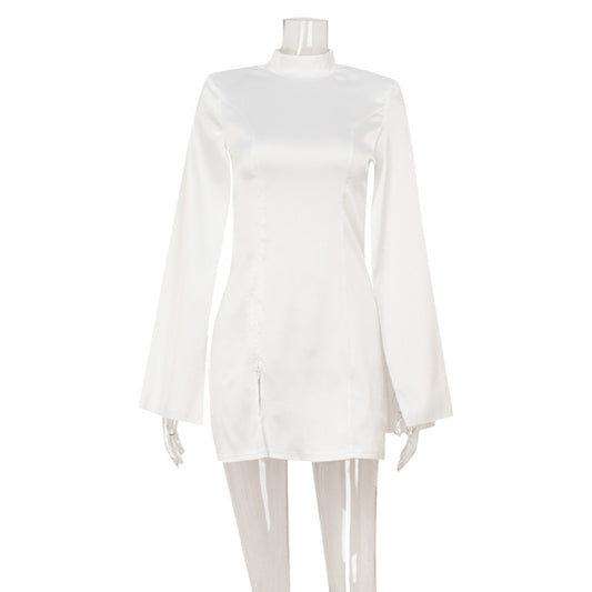 Monroe Satin Cape Mini Dress