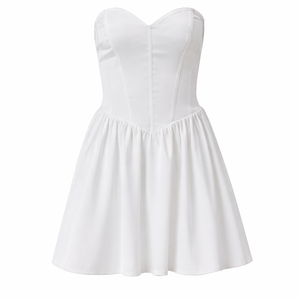 CELESTE DRESS — Corset Mini with Lace-Up Back