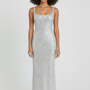 THE CELESTE SEQUIN SLIP DRESS