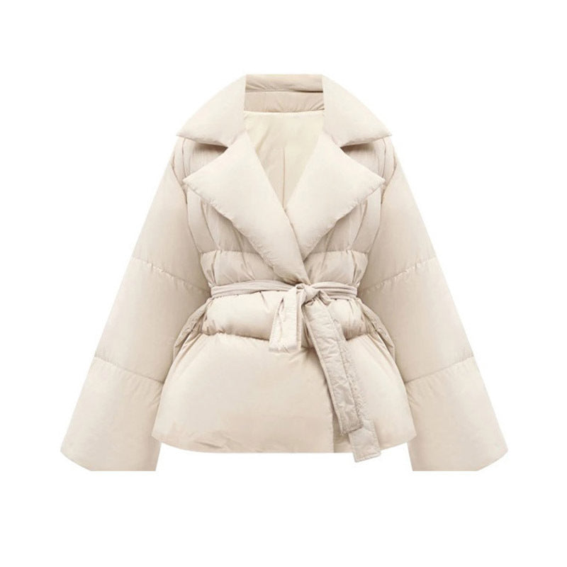 OSLO PUFFER — Belted Longline Quilted Jacket