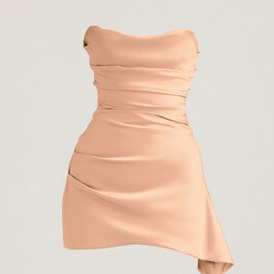 LUNA DRESS — Strapless Summer Mini