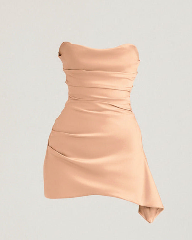 LUNA DRESS — Strapless Summer Mini