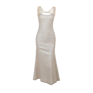PORTOFINO GOWN — Sequin Backless Slip Dress