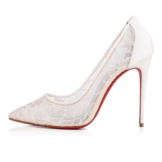Scarlett Lace Pointed Stiletto Pumps
