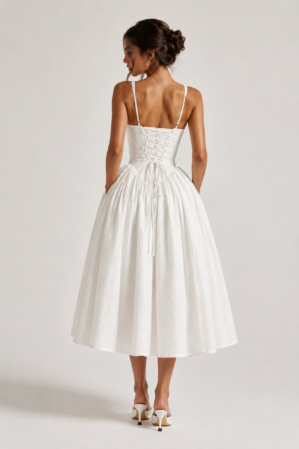 Aurelia Eyelet Midi Dress