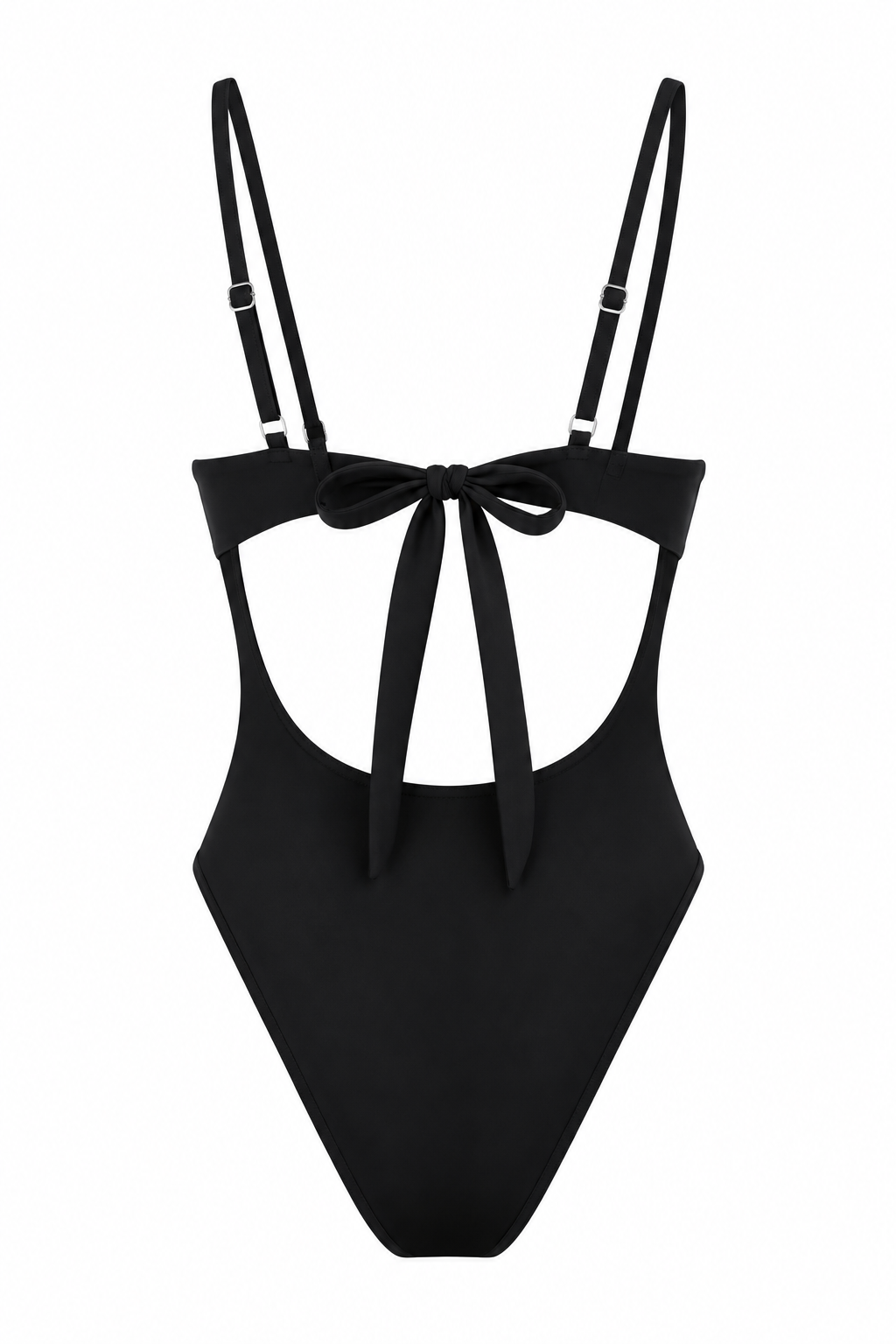 Black & White Contrast Underwire One-Piece Swimsuit