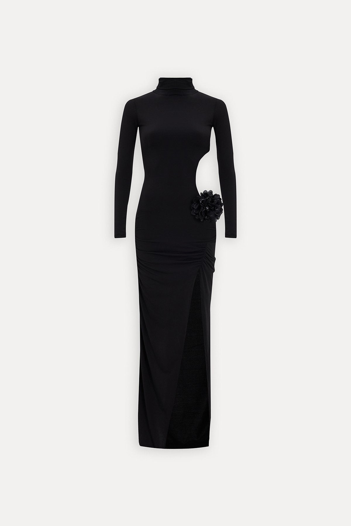 Camelia Gown — High-Neck Long Sleeve Maxi Dress
