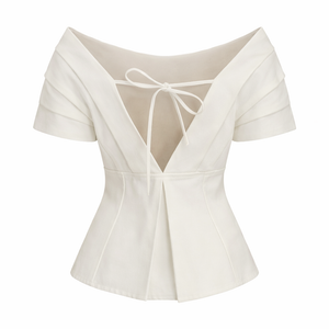 Elara Draped Back Top