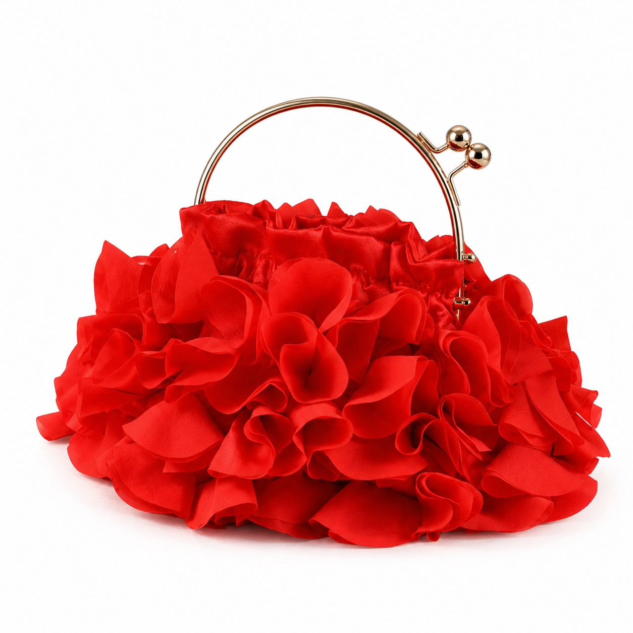 THE COLETTE BAG — Ruffle Frame Clutch