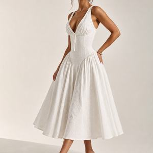 Aurelia Eyelet Midi Dress