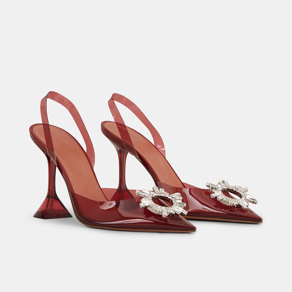 LUCENT HEEL — Sculpted Crystal Mule