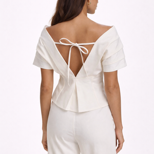 Elara Draped Back Top