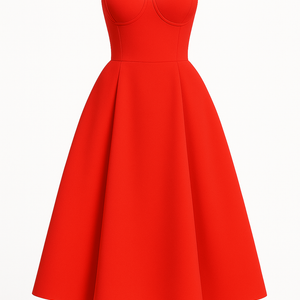 The Ella Sweetheart Midi Gown