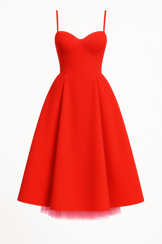 The Ella Sweetheart Midi Gown