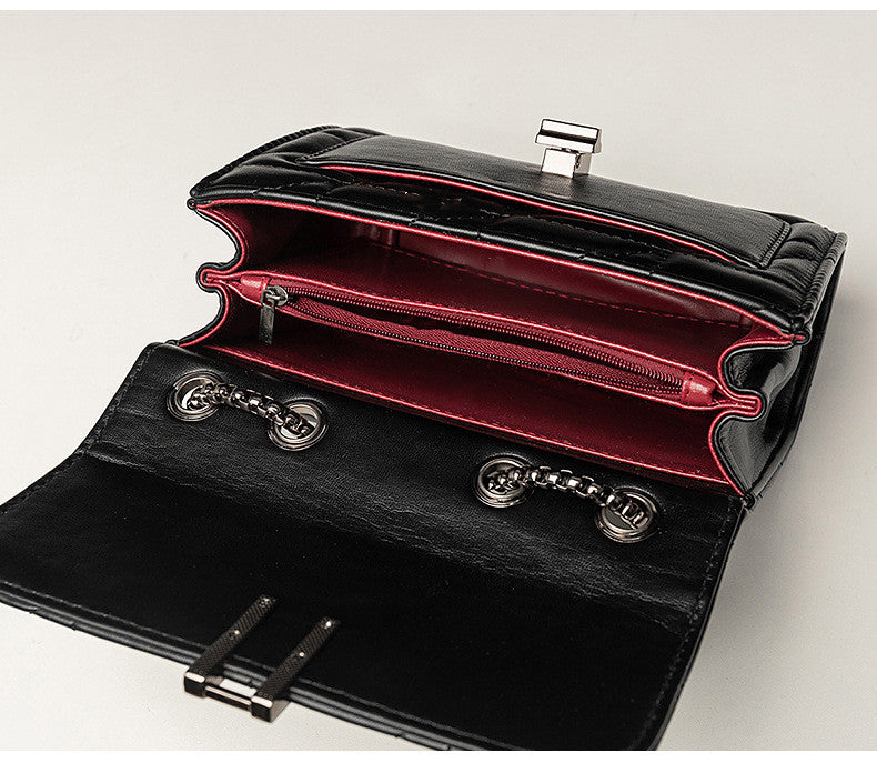 DELACROIX BAG — Quilted Chain-Strap Crossbody with H-Lock