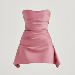 LUNA DRESS — Strapless Summer Mini