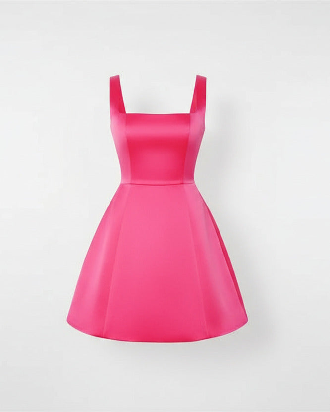 Amelie Square Neck A-Line Mini Dress