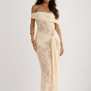 Kai Lace Off-Shoulder Maxi Dress