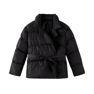 OSLO PUFFER — Belted Longline Quilted Jacket