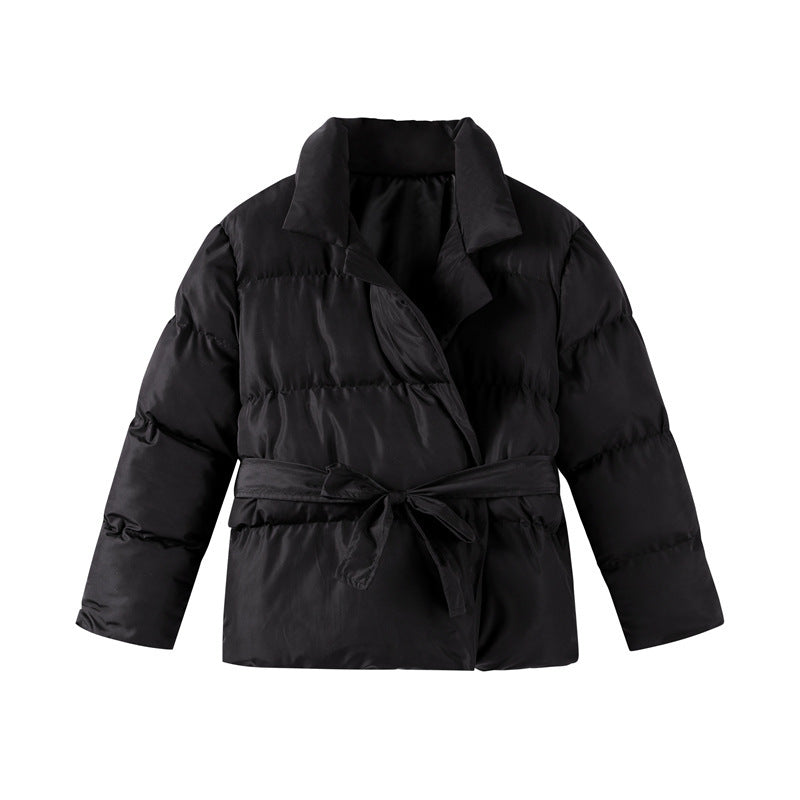OSLO PUFFER — Belted Longline Quilted Jacket