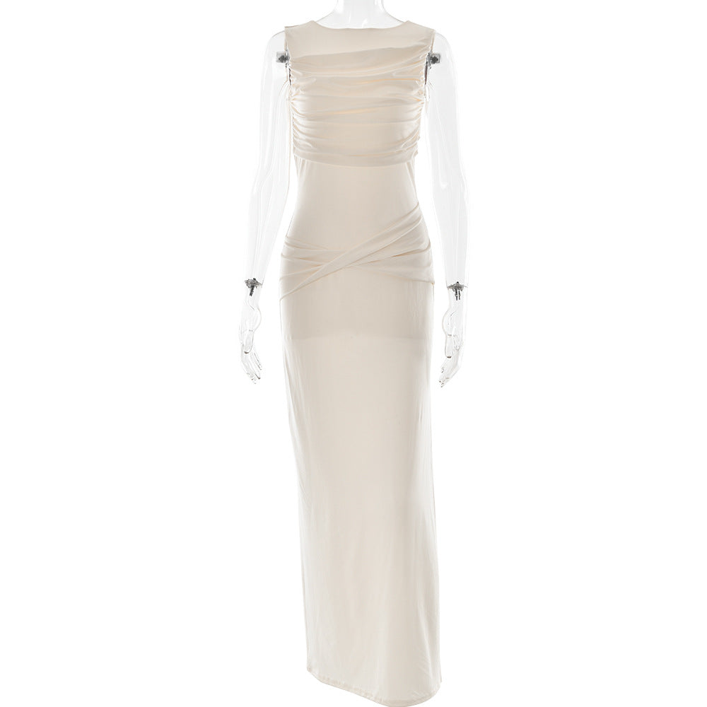 Athena-Kleid mit Rückenausschnitt