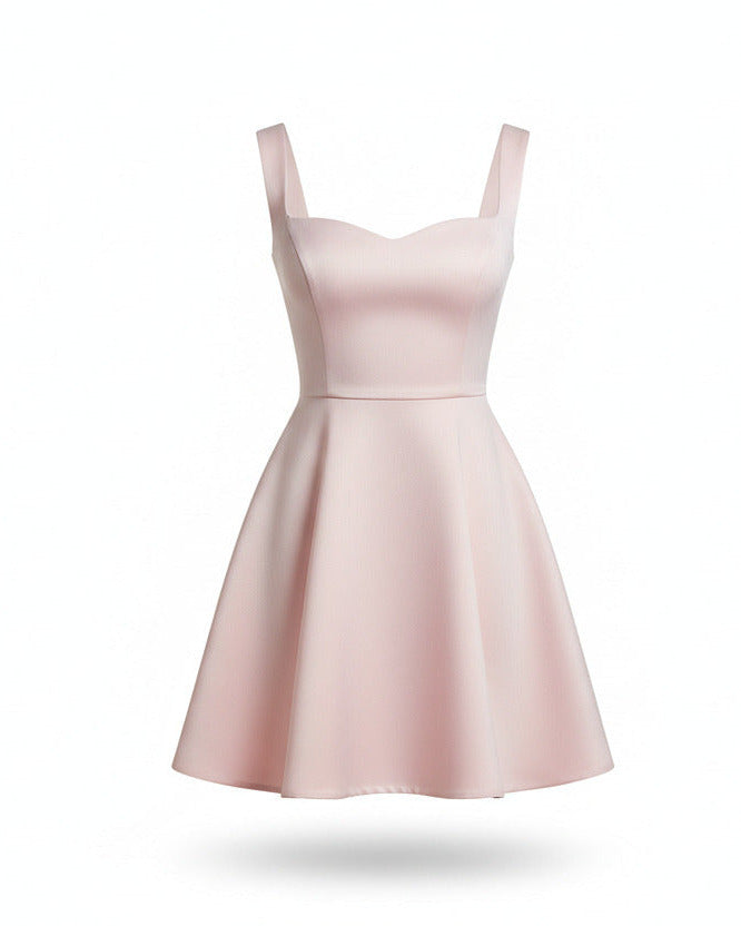 Amelie Square Neck A-Line Mini Dress