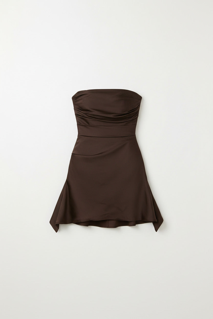 LUNA DRESS — Strapless Summer Mini