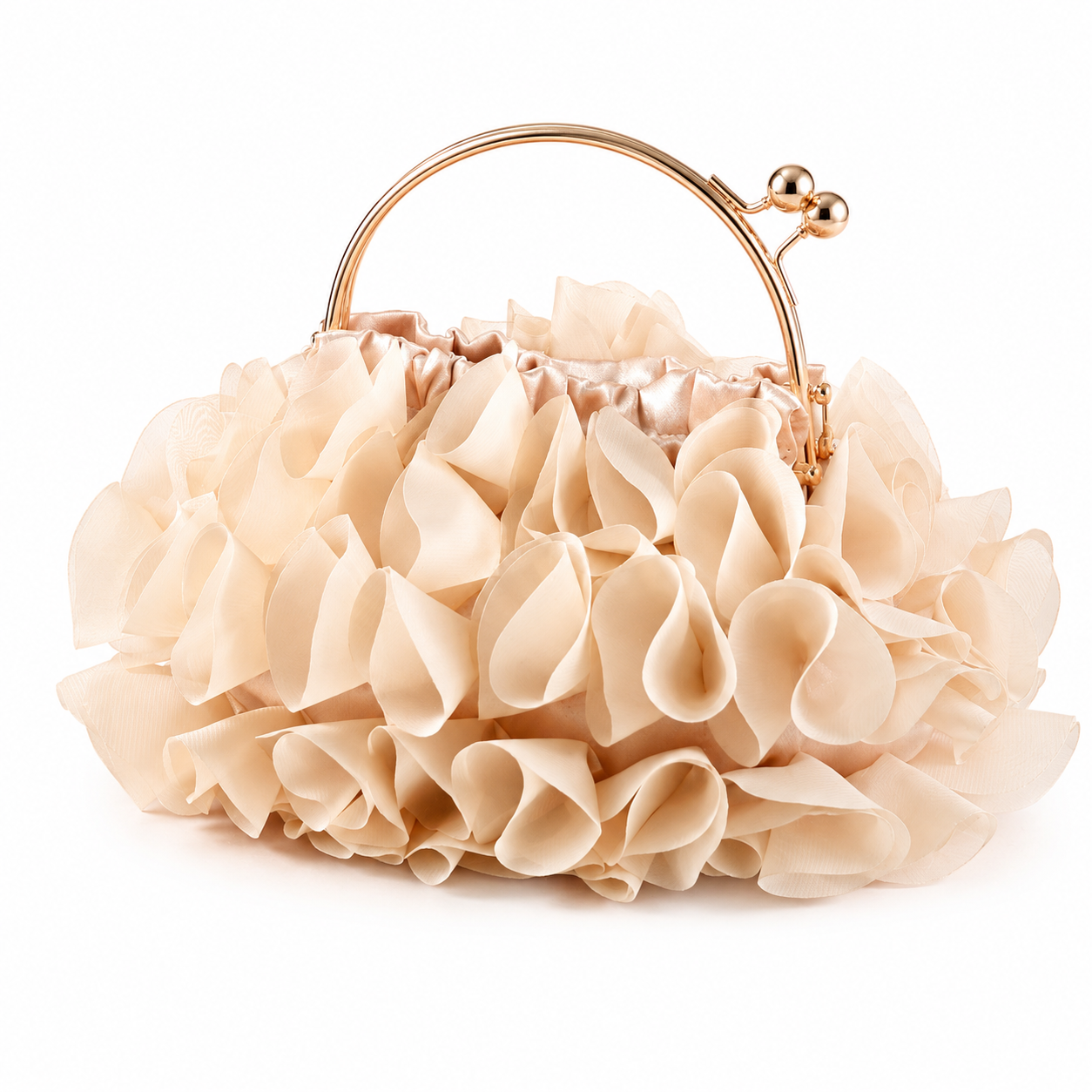 THE COLETTE BAG — Ruffle Frame Clutch