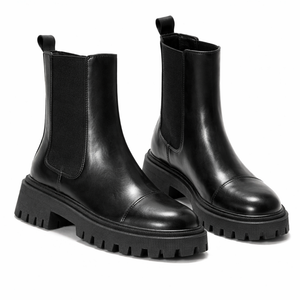 ARDEN BOOT — Leather Chelsea Platform