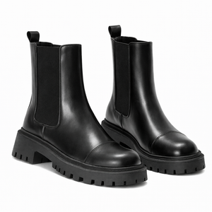 ARDEN BOOT — Leather Chelsea Platform