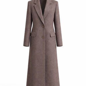 ARDEN COAT — Tailored Longline Wool-Blend Coat