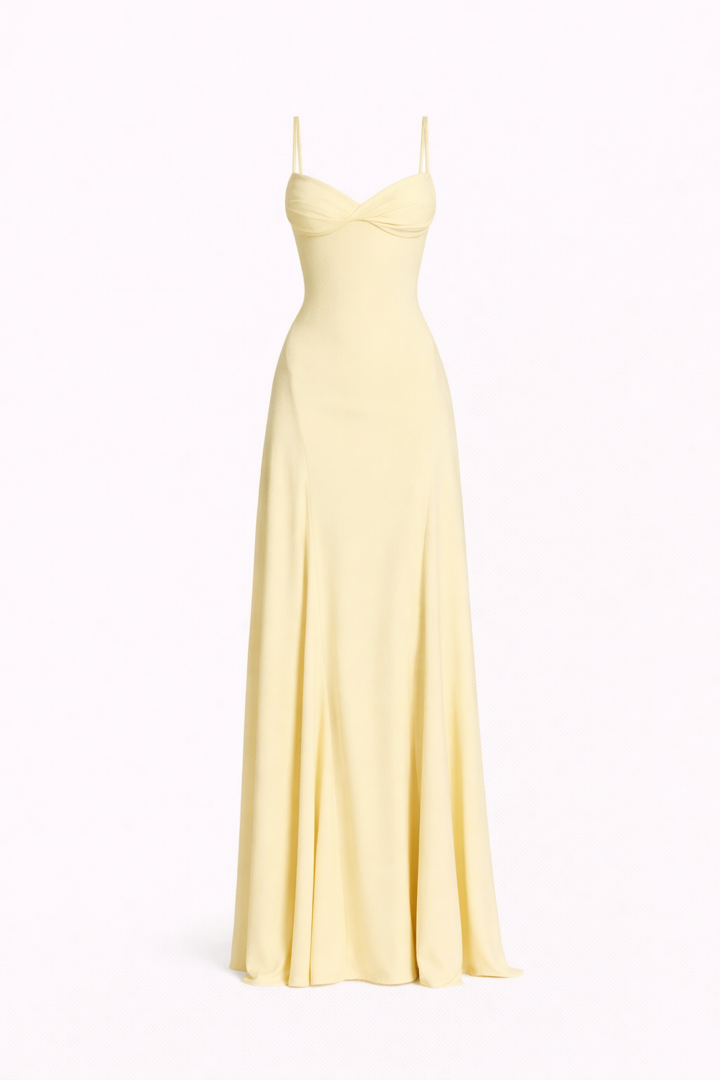 NEMA DRESS — Corset-Back Maxi with Soft Drape