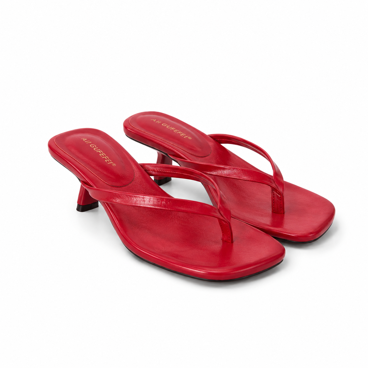THE SIENNA SANDAL — Square-Toe Strappy Mid-Heel