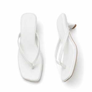 THE SIENNA SANDAL — Square-Toe Strappy Mid-Heel