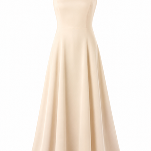 CELIA DRESS — Satin A-Line Maxi