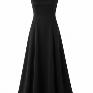 CELIA DRESS — Satin A-Line Maxi