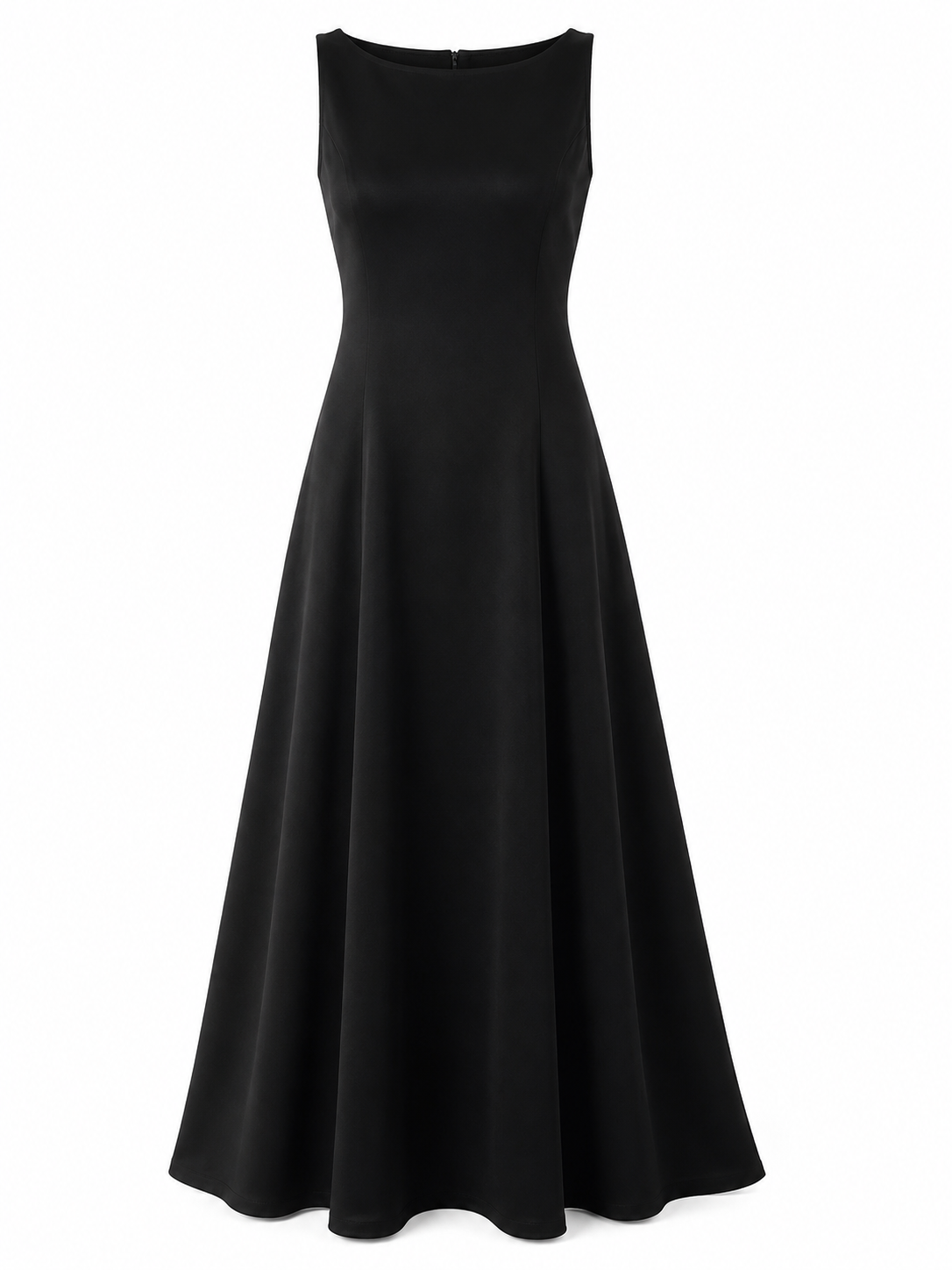 CELIA DRESS — Satin A-Line Maxi
