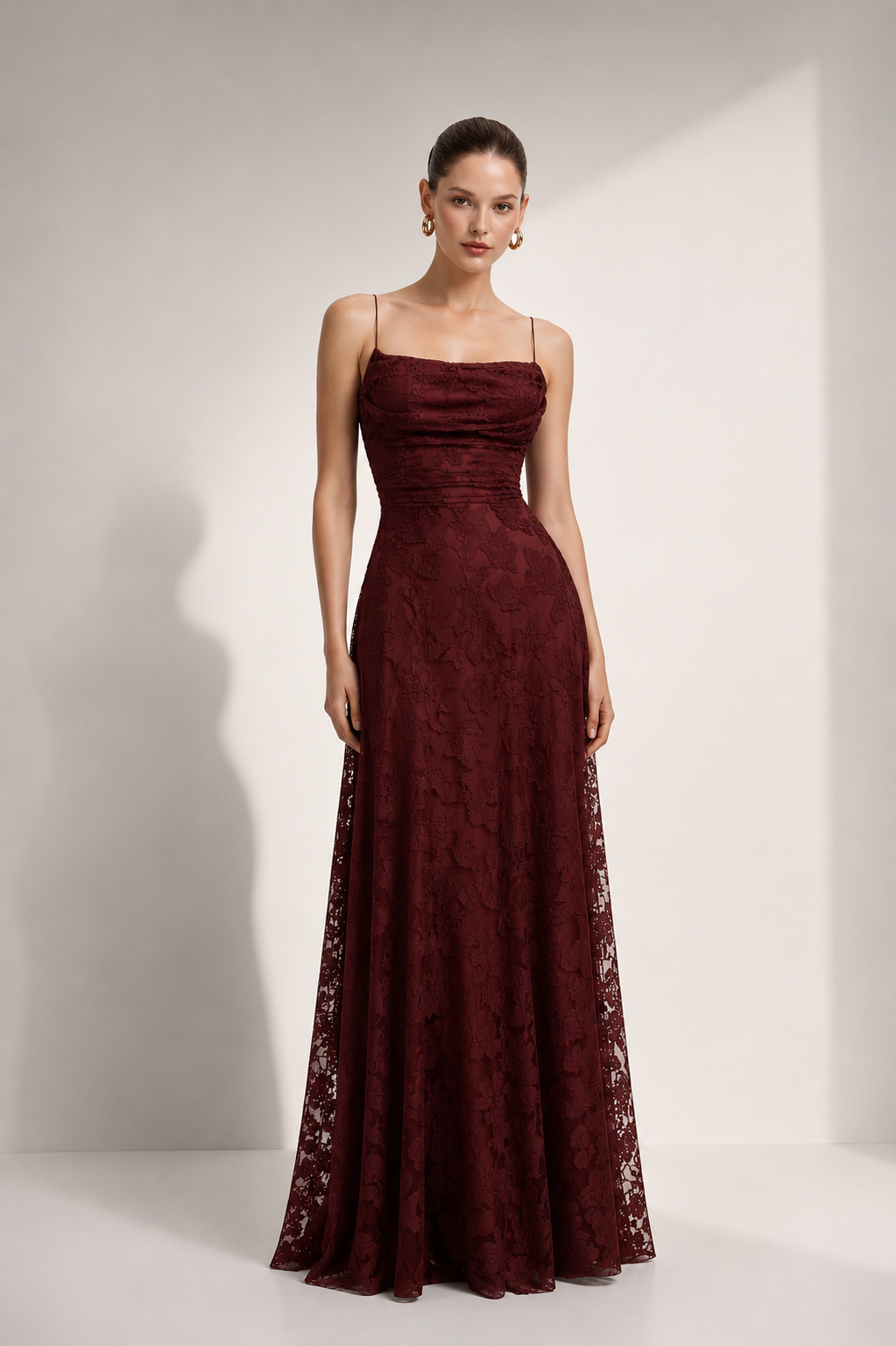 Evania Floral lace  Gown