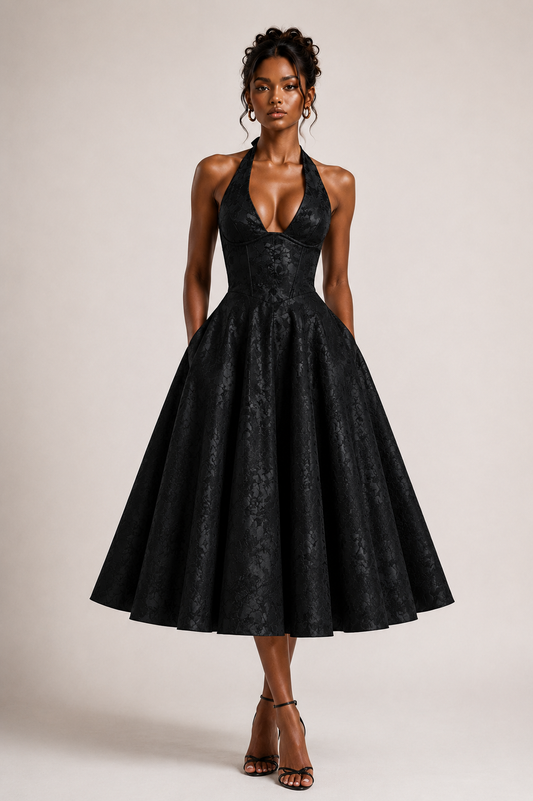 Sofia Halter Midikleid