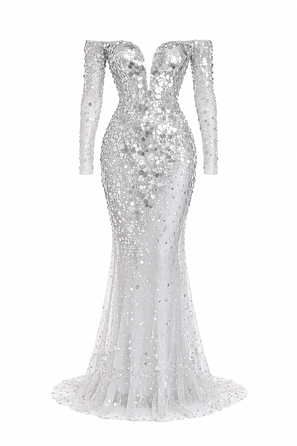 Stardust Pailletten Ombré Minikleid