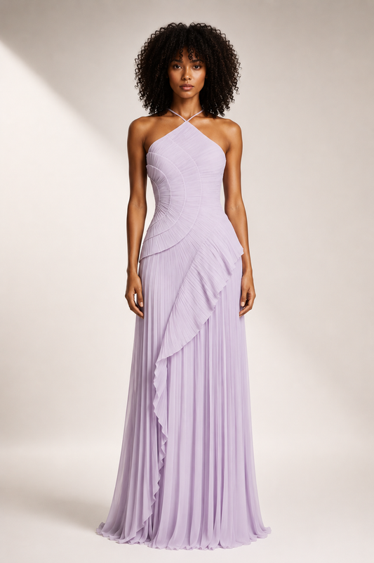 Faye Ruffled Irregular Dress