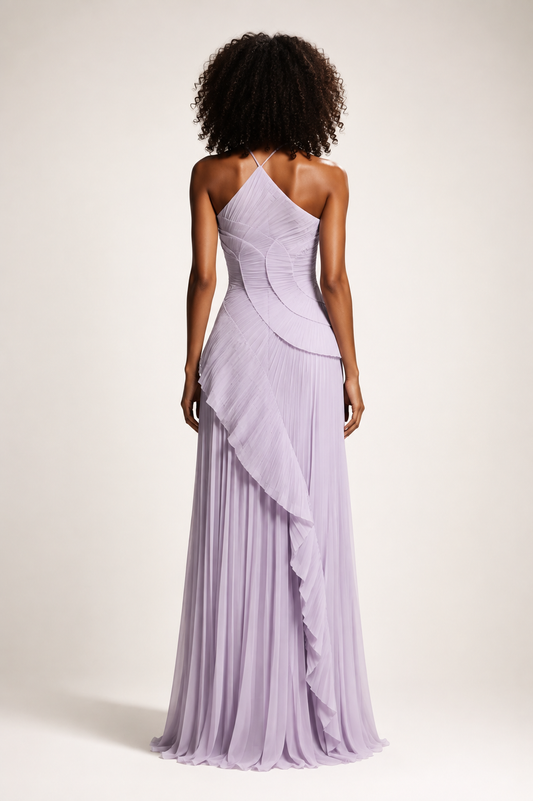 Faye Ruffled Irregular Dress