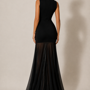Sorella Keyhole Mermaid Maxi Dress